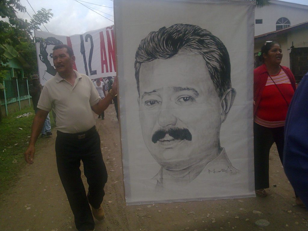 Organizaciones del Aguán conmemoran 12 aniversario del asesinato del