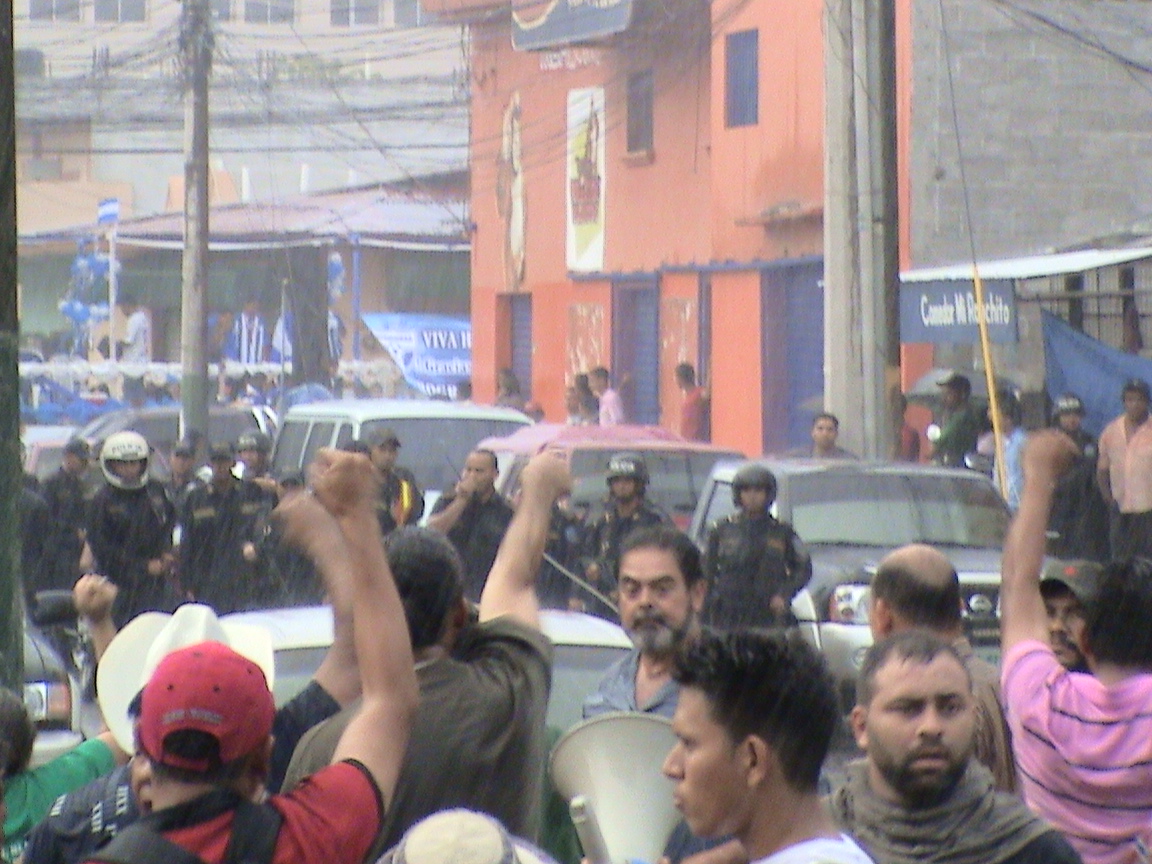 Protestas a domicilio contra Micheletti y los golpistas en El Progreso