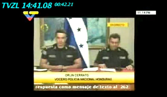 Vocero de la policía reconoce que sí hubo golpe de Estado y que están al mando en Honduras